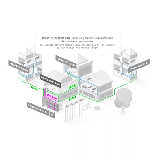 MikroTik, Cloud Core Router CCR2216-1G-12XS-2XQ