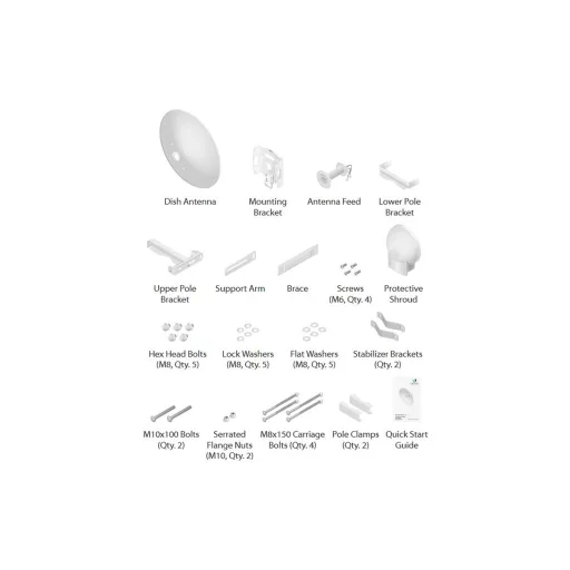 Ubiquiti, 5GHz RocketDish (RD-5G30-LW)