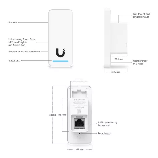 Ubiquiti, G3 Reader (UA-G3-W)