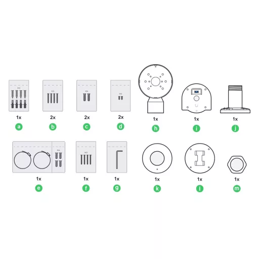Ubiquiti, Camera Dual Mount (UACC-Camera-DM-W)