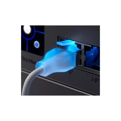 Ubiquiti, UniFi Etherlighting Patch Cable (UACC-Cable-Patch-EL-C6A-0.15M-W)