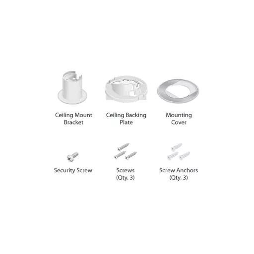 Ubiquiti, Ceiling Mount Accessory for Camera G3 FLEX (UVC-G3-F-C-3)