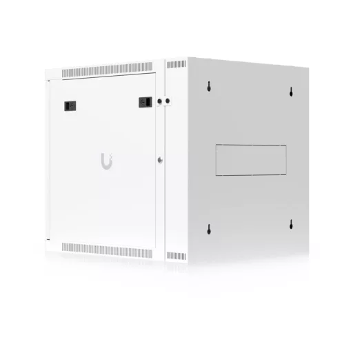 Ubiquiti, Two-section 12U Rack Cabinet, Wall mount, 700mm, perforated door (UACC-Rack-12U-Wall-SW-P)