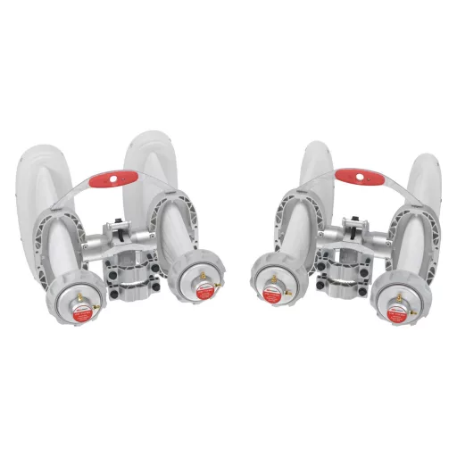 RF elements, Asymmetrical Horn Wideband Antenna, 4x4 MIMO, 6/5 GHz, 15dBi, 90°