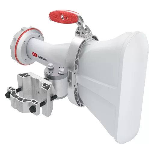 RF elements, Asymmetrical Horn Antenna with TwistPort, 5GHz, 17dBi, 60°