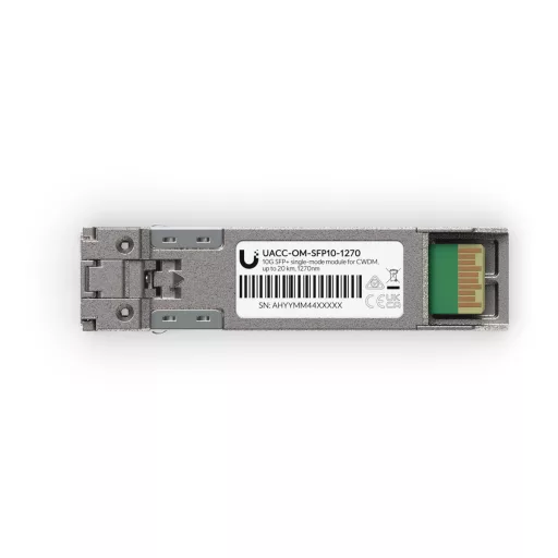 Ubiquiti, 10G CWDM Single-Mode Optical Module (UACC-OM-SFP10-1270)