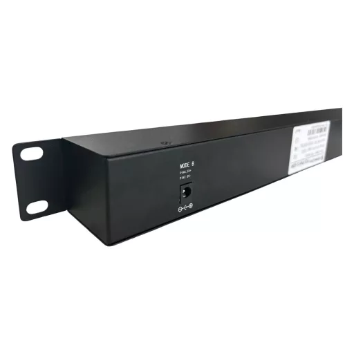Passive Gigabit PoE rackmount panel, 12 ports