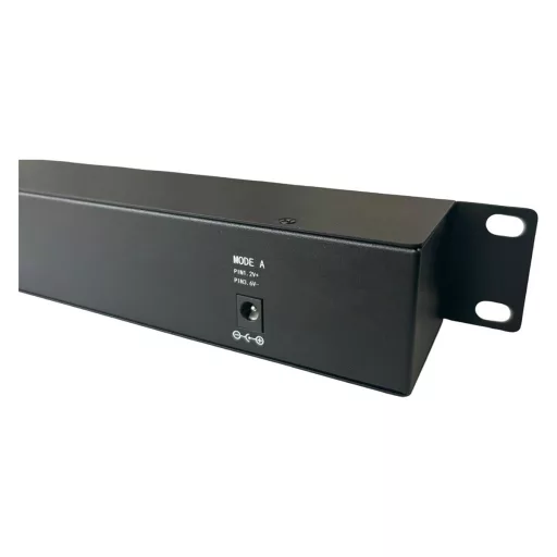 Passive Gigabit PoE rackmount panel, 12 ports