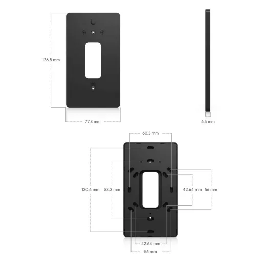 Ubiquiti, Doorbell Lite Gang Box Mounting Plate, white