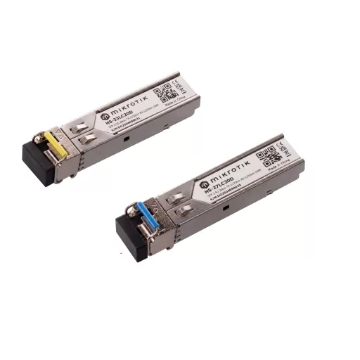 MikroTik, 1G/2.5G BiDi 20km SM LC SFP modulpár (HS-2733LC20D)