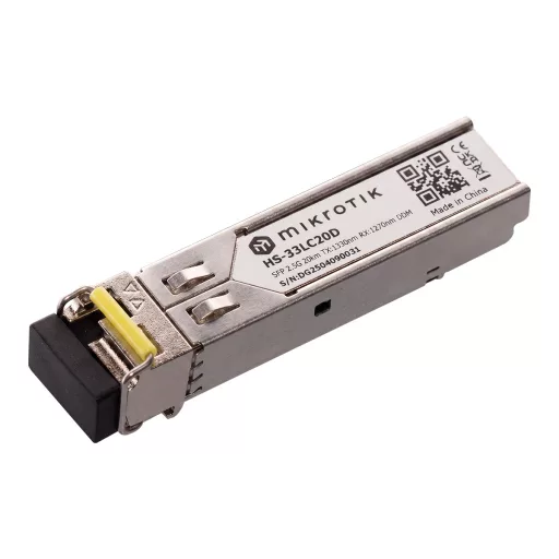 MikroTik, 1G/2.5G BiDi 20km SM LC SFP modulpár (HS-2733LC20D)