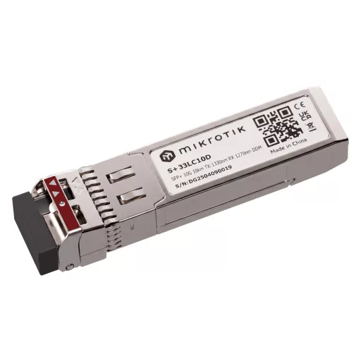 MikroTik, 10G BiDi 10km SM LC SFP+ modulpár (S+2733LC10D)