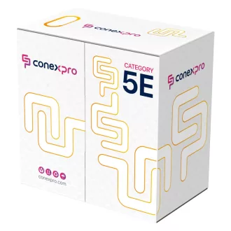   Conexpro, FTP cable economy outdoor, CAT5e, PE, 24 AWG, 305m, black