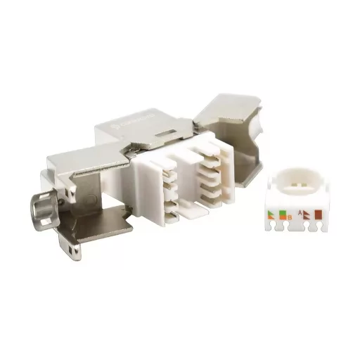 Conexpro, toolless keystone FTP, CAT6A, silver