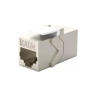 Conexpro, keystone coupler STP, CAT6A, RJ45, silver