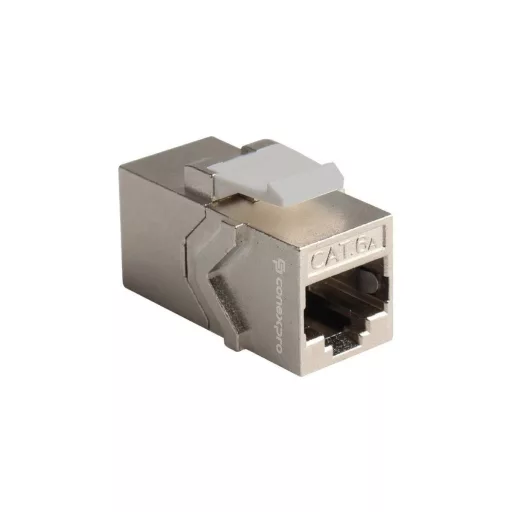 Conexpro, keystone coupler STP, CAT6A, RJ45, silver