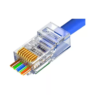 Conexpro, pass-through connector RJ45 UTP, CAT5E, Wire Cross