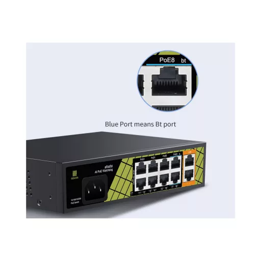 Conexpro, GNT-ES10UD-P-E, PoE switch, 10x LAN, 8x PoE