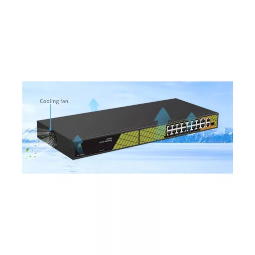 Conexpro, GNT-P4813V6, PoE switch, 18x LAN, 16x PoE, 1x SFP