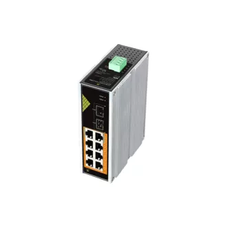   Conexpro, GNT-IG1210FP-DC, Industrial PoE switch for DIN rail, 8x LAN, 8x PoE, 2x SFP