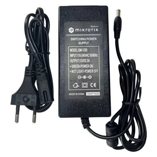 Conexpro, made for MikroTik GM-1250, Power adapter 12V, 5A