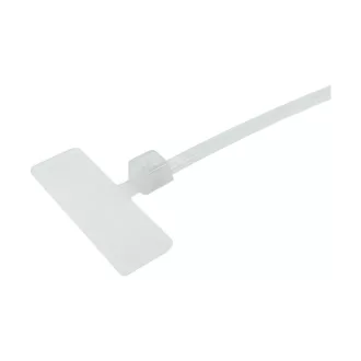   Conexpro, plastic cable ties with label 10cm, width 25mm, 100 pc