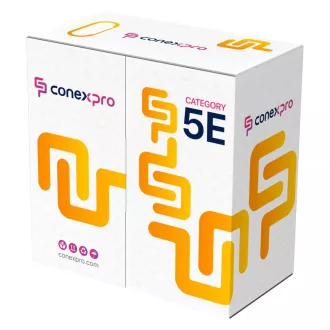 Conexpro, FTP cable outdoor, CAT5e, PE, 24 AWG, 1m, black