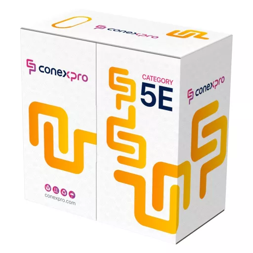 Conexpro, FTP cable outdoor, CAT5e, PE, 24 AWG, 1m, black