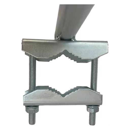 Conexpro, Antenna mast mount "I", height 60 cm, diameter 28 mm, clamp 85 mm, galvanized zinc