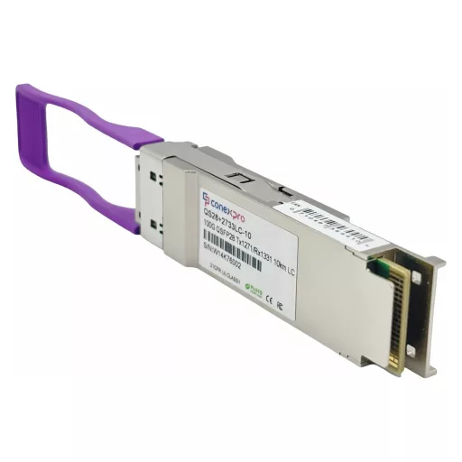 Conexpro, 100G QSFP28 optical module, WDM/BiDi, SM, Tx1271/Rx1331nm, 10km, 1x LC, DDM