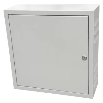 Conexpro, wall mounting box 400x400x140, ventilation, gray