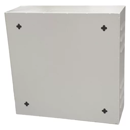 Conexpro, wall mounting box 400x400x140, ventilation, gray