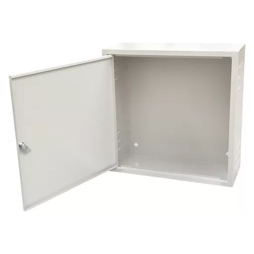 Conexpro, wall mounting box 500x500x200, ventilation, gray