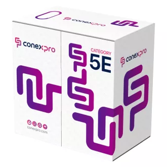 Conexpro, UTP cable, CAT5e, LSZH, 24 AWG, 305m, white