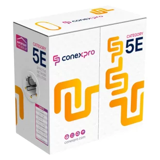 Conexpro, FTP cable outdoor, CAT5e, PE, 24 AWG, 305m, black