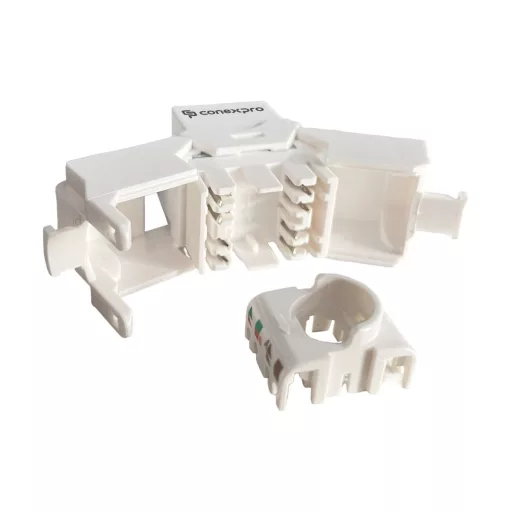 Conexpro, toolless keystone UTP, CAT6A, white