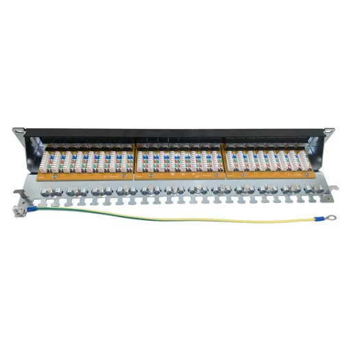 Conexpro, 19" patch panel STP, CAT6A, 24 ports, 1U
