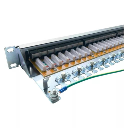 Conexpro, 19" patch panel STP, CAT6A, 24 ports, 1U