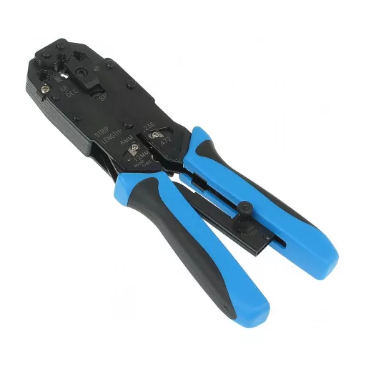 Conexpro, PROFI crimping pliers with ratchet for RJ45, RJ9, RJ11 and RJ12 connectors