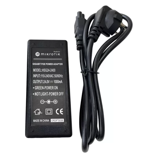 Conexpro, made for MikroTik HSG24-2400, Gigabit PoE adapter, 24V, 1A