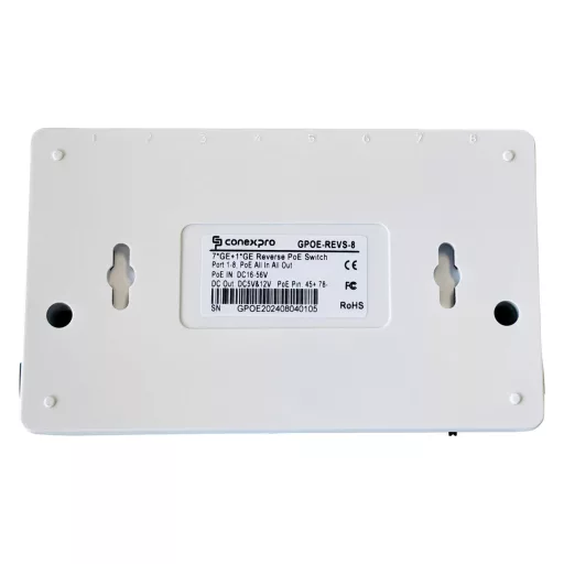 Conexpro, Revers Gigabit PoE Switch, 8 ports