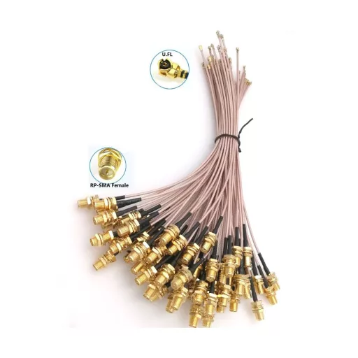 Conexpro, PIG-UFL-RF pigtail, 25cm, RG178, U.FL - RSMA female