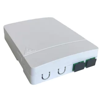   Conexpro, FBOX2SC+2H, FTTH terminal box with 2x SC APC simplex coupler