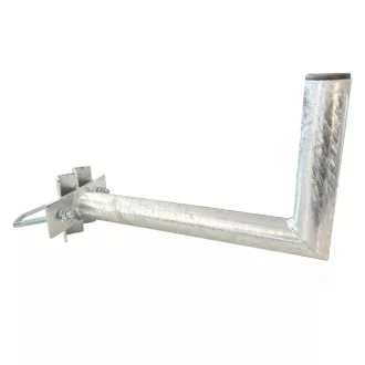   Conexpro, Antenna mast mounted holder "L", lenght 35cm, height 20cm, diameter 42mm, U-Bolt 100mm, hot-dip zinc