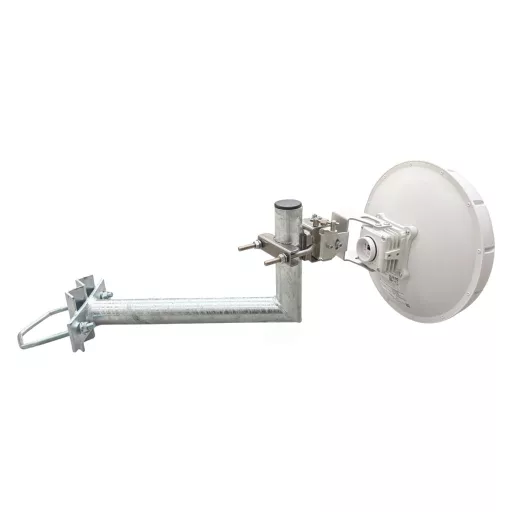 Conexpro, Antenna mast mounted holder "L", lenght 35cm, height 20cm, diameter 42mm, U-Bolt 100mm, hot-dip zinc