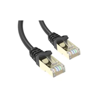 Conexpro, slim patch cable STP, CAT6A, 1m, black