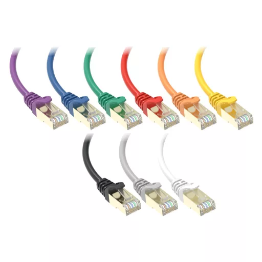 Conexpro, slim patch cable STP, CAT6A, 1m, black