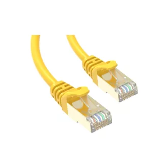 Conexpro, slim patch cable STP, CAT6A, 0.25m, yellow