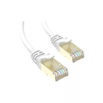 Conexpro, slim patch cable STP, CAT6A, 0.5m, white