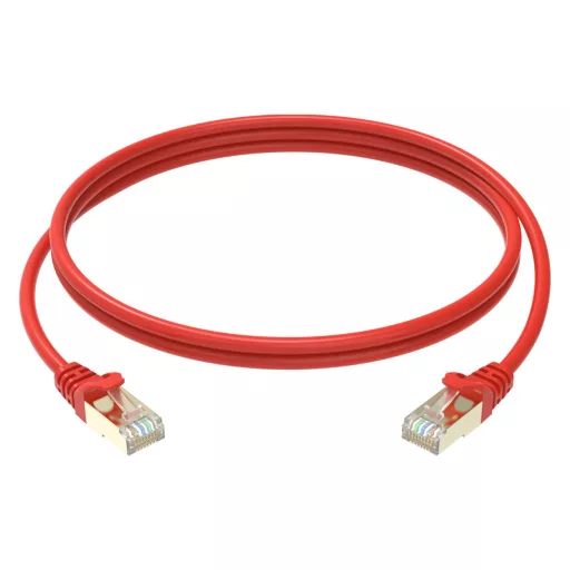 Conexpro, slim patch cable STP, CAT6A, 0.25m, red